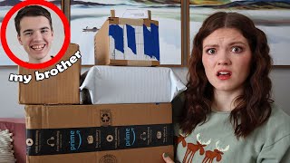 My Brother Shops for Me on Amazon! I got pranked...