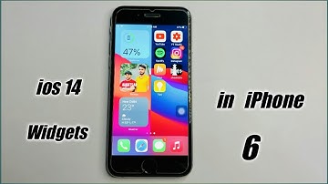 ios 14 widgets for iphone 6 , 6+, and 5s