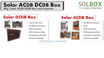 MY SOLAR BOS Products Range