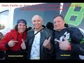 Stunt avec lee bowers  romain jeandrot  au salon moto de narbonne le 19 mars 2017