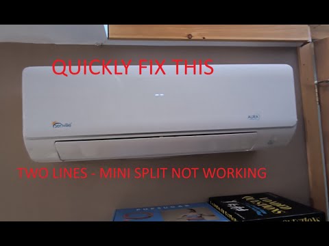 MINI SPLIT HAS TWO LINES AND NOT WORKING - HOW TO QUICKLY ADDRESS THIS COMMON SIGHT