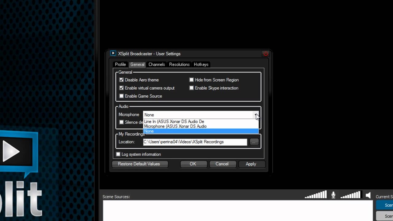 XSplit - Audio Basics! - Beginner's Guide - YouTube