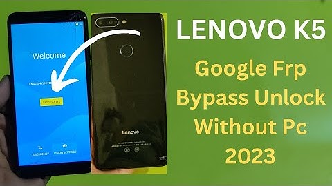 Lenovo K350t Frp Bypass Unlock | Lenovo K5 Forgot Gmail Frp Bypass 2023