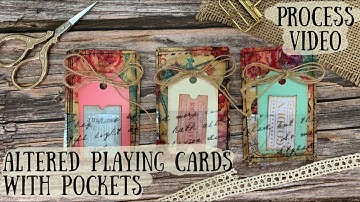 Process video - Altered playing cards with pockets