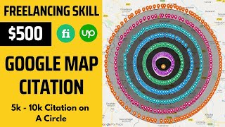Create Unlimited Google Map Citations For Local SEO | 5k or 10k Points On One Circle  Full Details