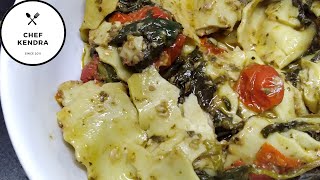 Pesto Ravioli with Tomatoes by Chef Kendra Nguyen 363 views 4 months ago 3 minutes, 37 seconds