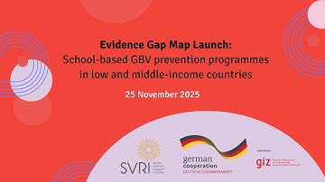Launch of Evidence Gap Map on School-based GBV Prevention Programmes