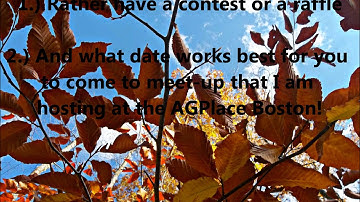 5OO Subscribers: Voting on AGPlace Boston meet-up dates and contest/raffle