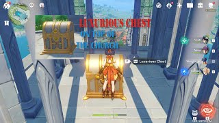 Genshin Impact - Luxurious Chest on top of Mondstadt's Church