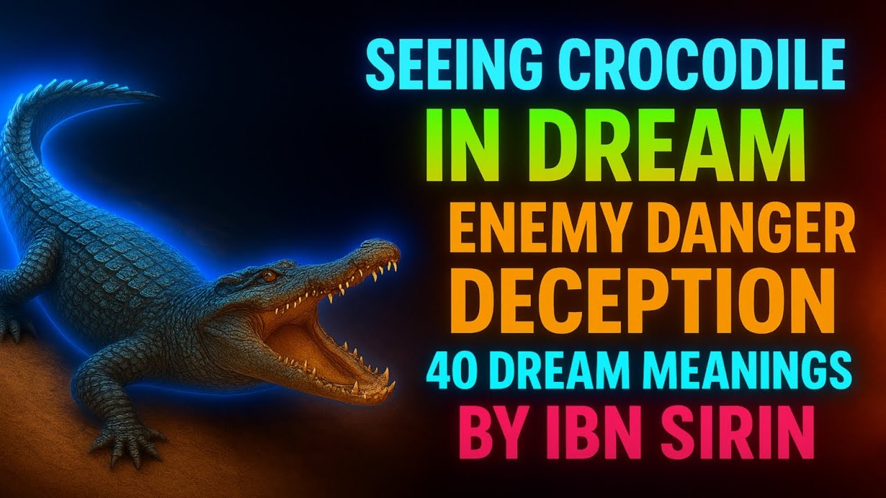 Seeing Crocodile in dream enemy danger deception 40 dream meanings by ibn Sirin 