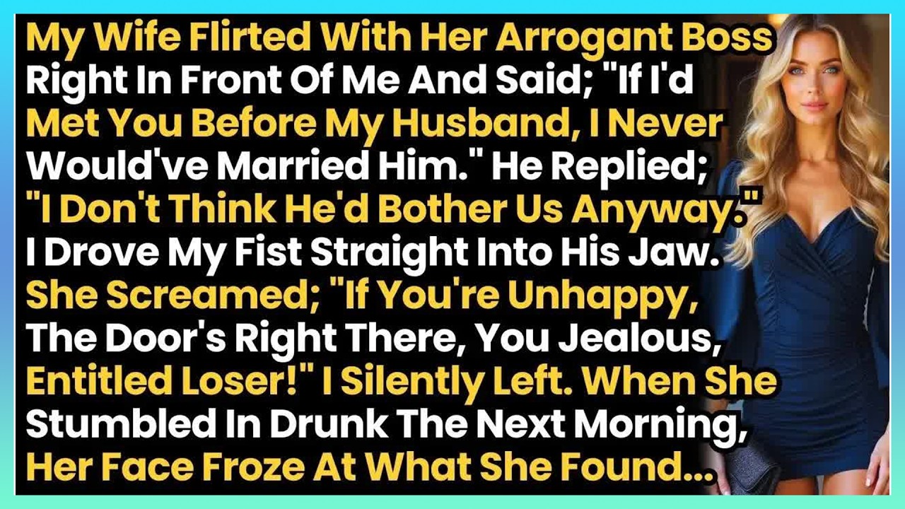 My Wife Flirted With Her Arrogant Boss Right In Front Of Me & Said; ＂If I'd Met You Before My Hu