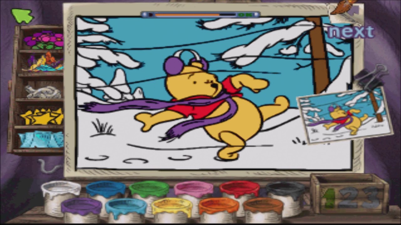 Disney's Winnie the Pooh Preschool: Part 5 - Piglet's Pictures (Gameplay/Walkthrough)