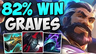 HE HAS 82% WIN RATE GRAVES IN KOREAN CHALLENGER! | CHALLENGER GRAVES JUNGLE GAMEPLAY | S14