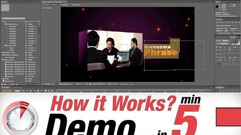 Adobe After Effects template BlueFX Flashy Intro 3D