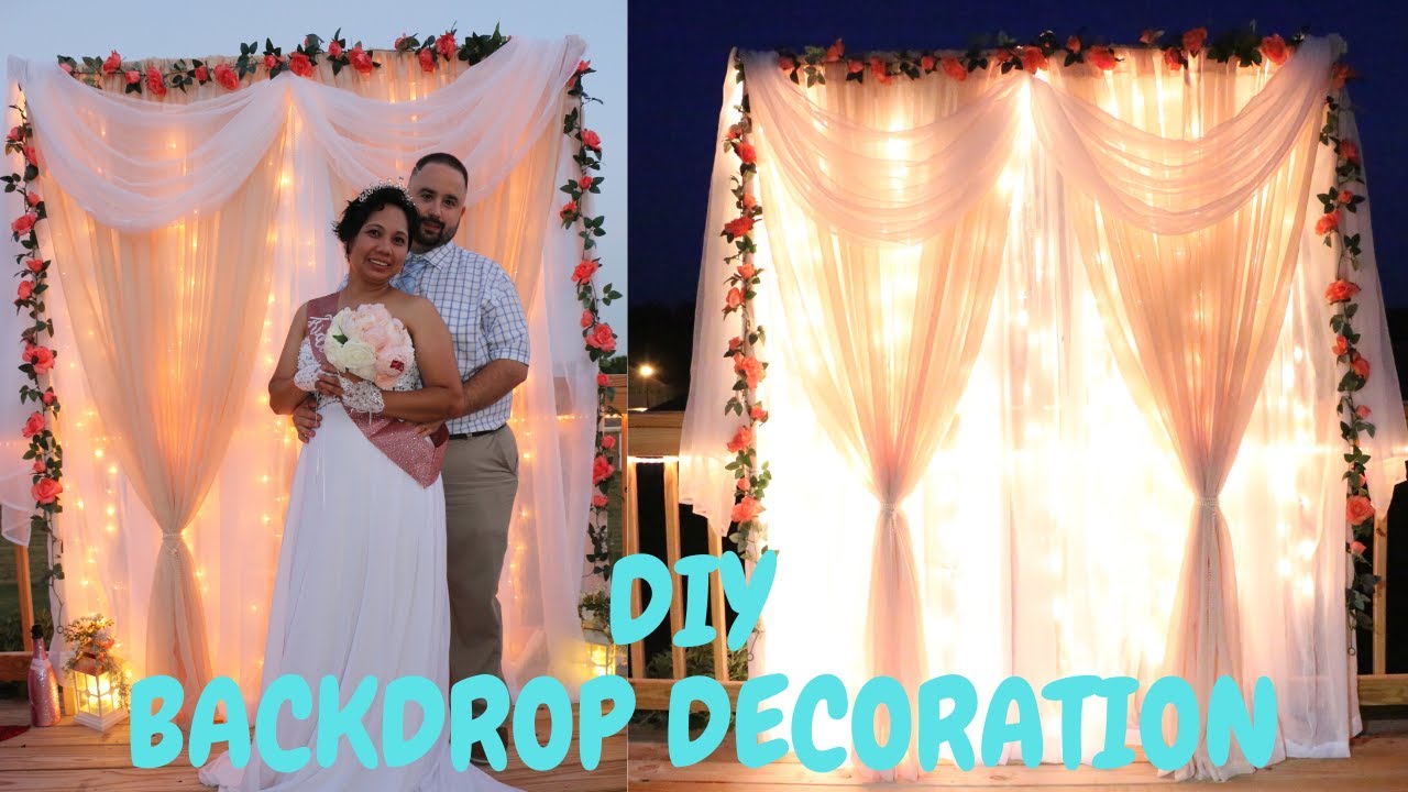 DIY-HOW TO MAKE YOUR OWN BACKDROP DECORATION FOR YOUR PARTY. Step by ...