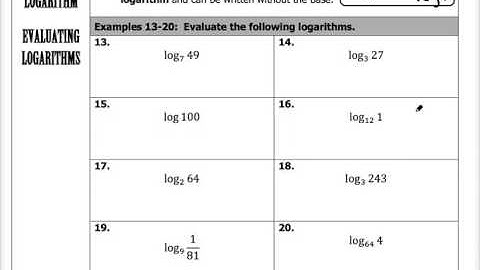 7.3 Intro to Logarithms