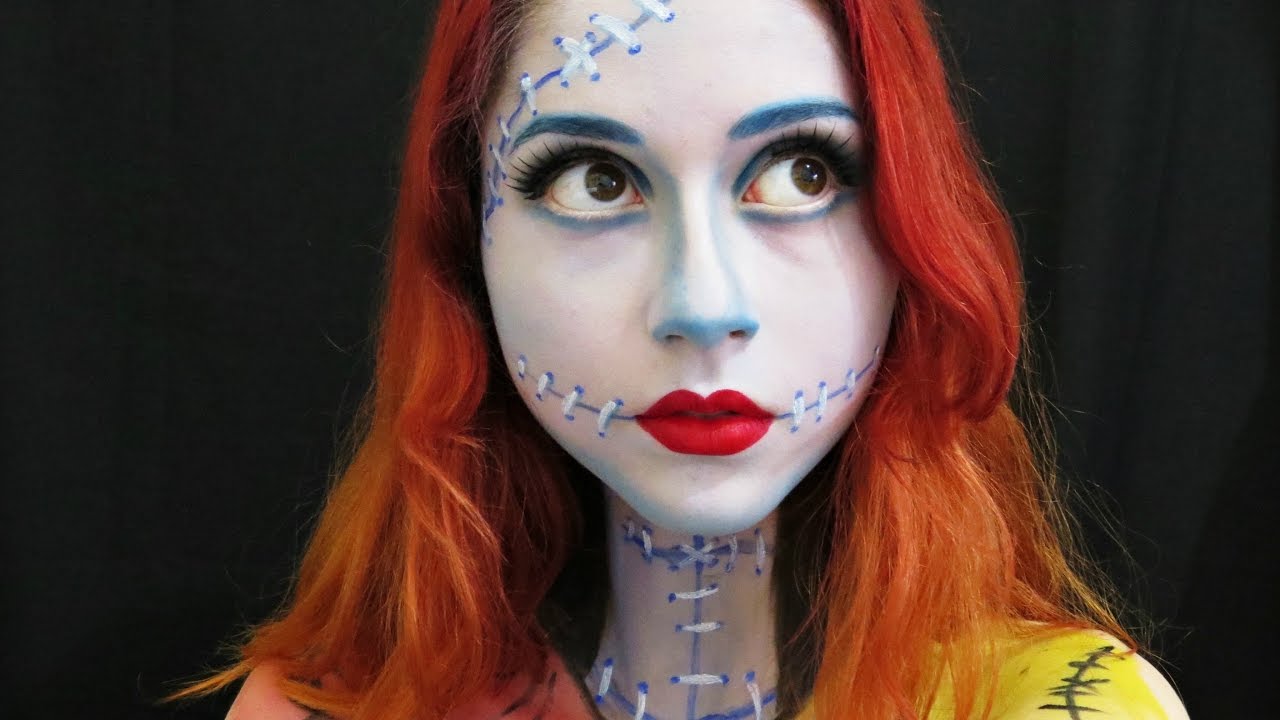 MakeUp Halloween: Sally - O Estranho Mundo de Jack | #Halloweentododia