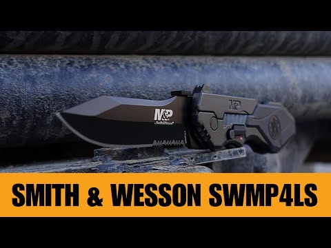 Smith & Wesson Military & Police MAGIC Assisted Knife, Gun Metal Grey Handle, SWMP4LS