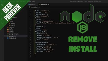 👨‍💻Node.js | Remove and Install Package in devDependencies