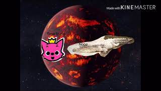 Pink Fong Vs The Super Sleeping Smiling Crocodile