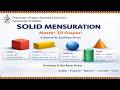 Online ASP for Competitive Exams : Quantitative Aptitude : Solid Mensuration