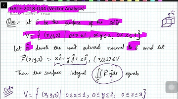 GATE-2018-Q44 (Vector Analysis)
