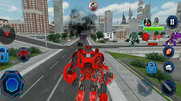 New Us Police Spider Robot Game | Spider Robot Transforming Battle War | Android Gameplay