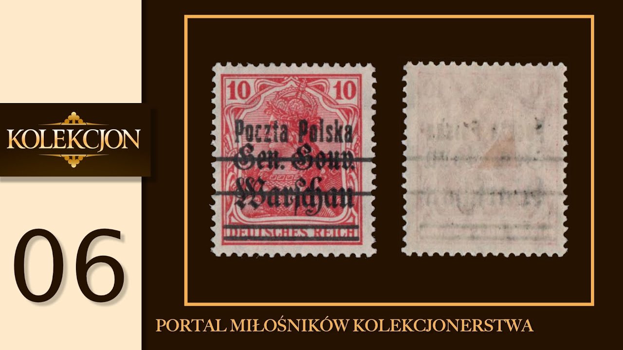 Znaczki pocztowe - Wydanie przedrukowe z serii Fi 6 – 16 - Fi 10 IIa*