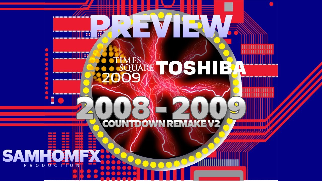 Time Square / Toshiba 2008 - 2009 Countdown Remake V2 (Preview ...