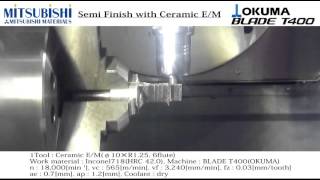 Mitsubishi Material’s Ceramic End Mill for Semi-Finishing Turbine Blades