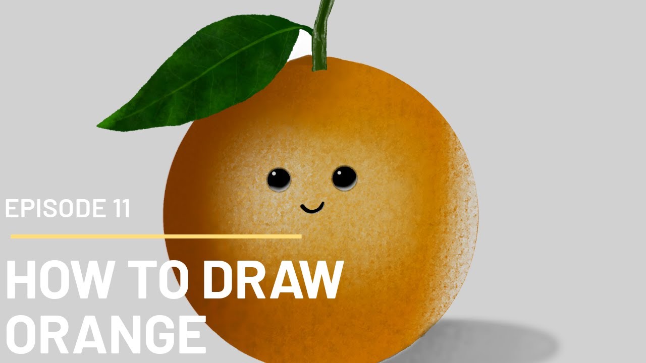 An orange digital art Illustration YouTube