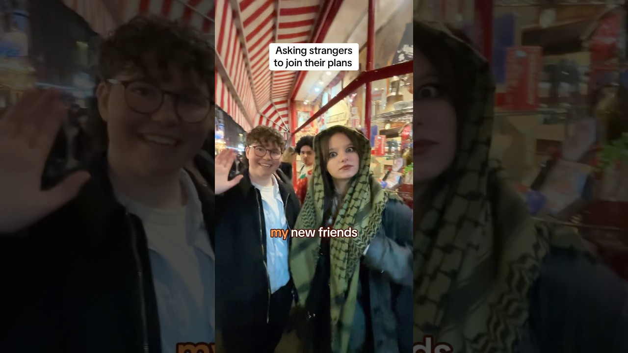 Asking strangers to join their plans 