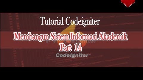 Tutorial Membangun SI Akademik Sekolah Dengan Codeigniter (Menambahkan Icon Add New) Part.14
