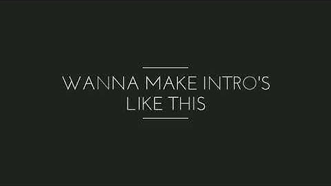 how to make a sniper intro( Blaze)