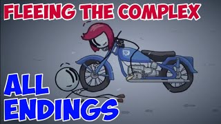 Fleeing the Complex (Remastered) - All Endings | The Henry Stickmin Collection