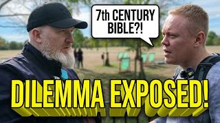 Chris Tries To Trap John Fontain On 7th Century Bible While Challenging Quran Qirat! Speakers Corner