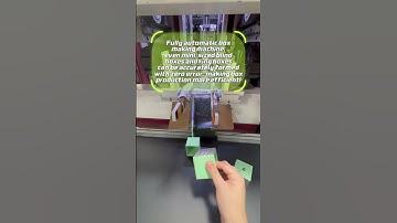 Fully automatic box making machine efficiency and quality of box production are several times higher