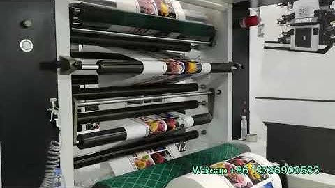 4 Colors 1200mm Flexo Printing Machine for Kraft paper or hamburger paper roll