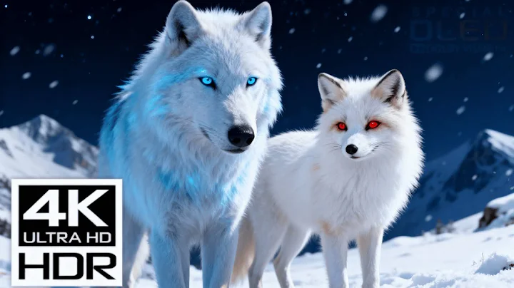 4K HDR Snowy River & Winter Wildlife – Peaceful Chill Vibes