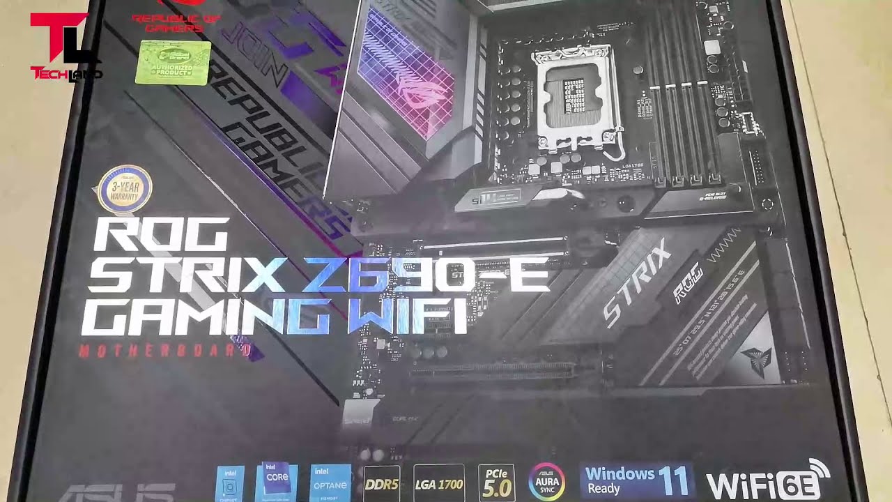 Rog Strix Z690 E Gaming Wifi WiFi 6E Intel 2 5 ASus five M 2 slot With 5.0  NVMe | Tech Land - YouTube