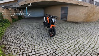 KTM 790 Duke 0-200 | Launch control | Review | Acceleration 4K