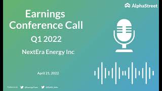 NEE Stock | NextEra Energy Inc Q1 2022 Earnings Call