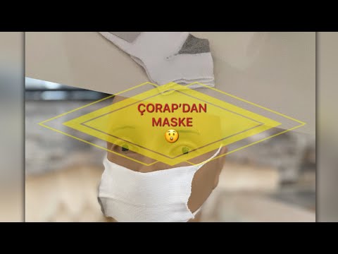 Maske Yapımı Kolay | ÇORAP’TAN MASKE 😮😷