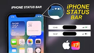 iOS 17 Status Bar With dynamic island and dual sim on Android screenshot 3