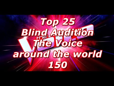 25 najlepších slepých konkurzov (The Voice po celom svete 150)