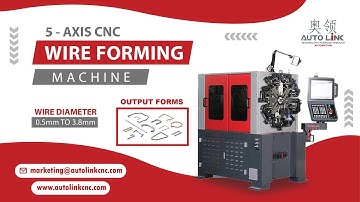 5 Axis CNC Wire Forming Machine | Cutting tool | Sharpening tool | Bending tool