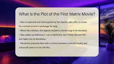 What Is the Plot of the First Matrix Movie? - The SciFi Reel