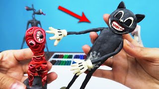 CARTOON CAT Carton Cat and Lil Nugget / Sculpt Horror Stories by Trevor Henderson | How to sculpt