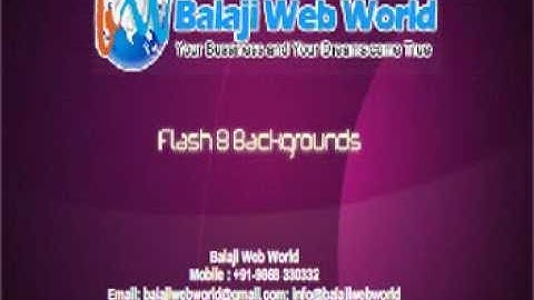 Flash 8 Animated Background I