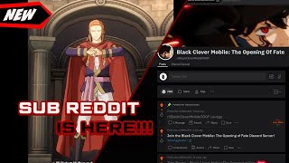 WE HAVE A REDDIT PAGE!!!! | Black Clover Mobile